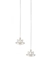 Lotus Çiçeği Küpe Silver