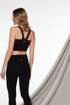 V Back Bra Black