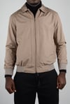 Maserto Shirt Collar Dark Cream Coat