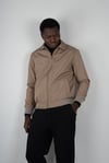 Maserto Shirt Collar Dark Cream Coat