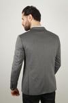 Maserto Slim Fit Gray Jacket Self-Patterned