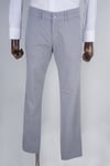 Maserto Slim Fit Gri Pantolon Düz Desenli