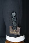 Maserto Slim Fit Siyah Takım Elbise Düz Desenli