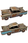Amerika Birleşik DevletleriDünyadan HediyelerDNY-HDYC1611Keskin Hediyelik Eşya Ve TekstilVintage Koleksiyon Eskitme Chevrolet Belair Nostaljik Metal Araba 31 cm