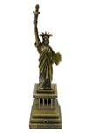 Amerika Birleşik DevletleriDünyadan HediyelerDNY-HD100848Keskin Hediyelik Eşya Ve TekstilVintage Metal USA Özgürlük Heykeli Biblo Antik Bronz 18 cm