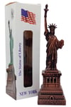 Amerika Birleşik DevletleriDünyadan HediyelerDNY-HD100849Keskin Hediyelik Eşya Ve TekstilVintage Metal USA Özgürlük Heykeli Biblo Antik Bakır 18 cm