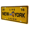 Amerika Birleşik DevletleriDünyadan HediyelerDNY-HD100560Keskin Hediyelik Eşya Ve TekstilDekoratif 3D Metal Plaka Live New York Laugh 30cm