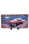 Amerika Birleşik DevletleriDünyadan HediyelerDNY-HD100554Keskin Hediyelik Eşya Ve TekstilDekoratif 3D Metal Plaka 1956 Belair Chevrolet