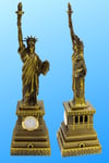 Amerika Birleşik DevletleriDünyadan HediyelerDNY-HDY1684Keskin Hediyelik Eşya Ve TekstilMetal Saatli Özgürlük Heykeli Gold Vintage Dekor USA 25cm