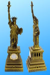 Amerika Birleşik DevletleriDünyadan HediyelerDNY-HDY1684Keskin Hediyelik Eşya Ve TekstilMetal Saatli Özgürlük Heykeli Gold Vintage Dekor USA 25cm