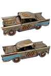 Amerika Birleşik DevletleriDünyadan HediyelerDNY-HDYC1611Keskin Hediyelik Eşya Ve TekstilVintage Koleksiyon Eskitme Chevrolet Belair Nostaljik Metal Araba 31 cm