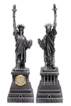 Amerika Birleşik DevletleriDünyadan HediyelerDNY-HDY1683Keskin Hediyelik Eşya Ve TekstilMetal Saatli Özgürlük Heykeli Gümüş Vintage Dekor USA 25cm