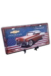 Amerika Birleşik DevletleriDünyadan HediyelerDNY-HD100554Keskin Hediyelik Eşya Ve TekstilDekoratif 3D Metal Plaka 1956 Belair Chevrolet