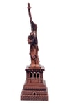 Amerika Birleşik DevletleriDünyadan HediyelerDNY-HD100849Keskin Hediyelik Eşya Ve TekstilVintage Metal USA Özgürlük Heykeli Biblo Antik Bakır 18 cm
