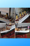 Amerika Birleşik DevletleriDünyadan HediyelerDNY-HDALK3459Keskin Hediyelik Eşya Ve TekstilTitanik Led Işıklı Ahşap Model 80cm Titanic Gemi Koleksiyon