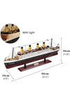 Amerika Birleşik DevletleriDünyadan HediyelerDNY-HDALK3459Keskin Hediyelik Eşya Ve TekstilTitanik Led Işıklı Ahşap Model 80cm Titanic Gemi Koleksiyon