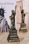Amerika Birleşik DevletleriDünyadan HediyelerDNY-HD100433Keskin Hediyelik Eşya Ve TekstilMetal Özgürlük Heykeli Gold Vintage Dekor USA 25cm