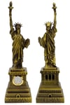 Amerika Birleşik DevletleriDünyadan HediyelerDNY-HDY1684Keskin Hediyelik Eşya Ve TekstilMetal Saatli Özgürlük Heykeli Gold Vintage Dekor USA 25cm