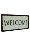 Amerika Birleşik DevletleriDünyadan HediyelerDNY-HD100558Keskin Hediyelik Eşya Ve TekstilDekoratif 3D Metal Plaka Welcome 30cm