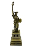 Amerika Birleşik DevletleriDünyadan HediyelerDNY-HD100848Keskin Hediyelik Eşya Ve TekstilVintage Metal USA Özgürlük Heykeli Biblo Antik Bronz 18 cm