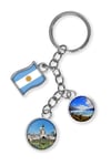 ArjantinDünyadan HediyelerDNY-HDYKREPOK30Keskin Hediyelik Eşya Ve TekstilArjantin Üçlü Epoksi Metal Çift Taraflı Damla Anahtarlık Argentina