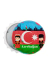 AzerbaycanDünyadan HediyelerDNY-HD100924Keskin Hediyelik Eşya Ve TekstilAzerbaycan Temalı Magnet Kapak Açacak