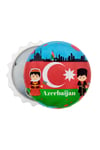 AzerbaycanDünyadan HediyelerDNY-HD100924Keskin Hediyelik Eşya Ve TekstilAzerbaycan Temalı Magnet Kapak Açacak