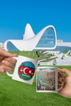 AzerbaycanDünyadan HediyelerDNY-HDMUGB46Keskin Hediyelik Eşya Ve TekstilAzerbaycan Kupa Bardak 2 Adet Seyahat Hatıra Azerbaijan Mug