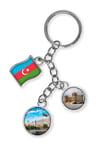 AzerbaycanDünyadan HediyelerDNY-HDYKREPOK16Keskin Hediyelik Eşya Ve TekstilAzerbaycan Üçlü Epoksi Metal Çift Taraflı Damla Anahtarlık Azerbaijan