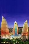 AzerbaycanDünyadan HediyelerKRTSOVLMGNT-540Keskin Hediyelik Eşya Ve TekstilAzerbaycan Flame Towers Oval Magnet