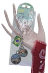 BrezilyaDünyadan HediyelerDNY-HDYKREPOK31Keskin Hediyelik Eşya Ve TekstilBrezilya Üçlü Epoksi Metal Çift Taraflı Damla Anahtarlık Brazil