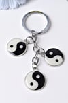 ÇinDünyadan HediyelerDNY-HD100367Keskin Hediyelik Eşya Ve TekstilÜçlü Yin Yang Metal Anahtarlık Tai Chi Feng Shui Taijitu