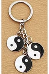 ÇinDünyadan HediyelerDNY-HD100367Keskin Hediyelik Eşya Ve TekstilÜçlü Yin Yang Metal Anahtarlık Tai Chi Feng Shui Taijitu