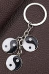 ÇinDünyadan HediyelerDNY-HD100367Keskin Hediyelik Eşya Ve TekstilÜçlü Yin Yang Metal Anahtarlık Tai Chi Feng Shui Taijitu