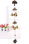 ÇinDünyadan HediyelerDNY-HD100372MS35BKeskin Hediyelik Eşya Ve TekstilFeng Shui Metal Rüzgar Çanı İki Katlı Bereket Filleri 6 Çan