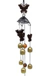 ÇinDünyadan HediyelerDNY-HD100375TL322CKeskin Hediyelik Eşya Ve TekstilFeng Shui Metal Rüzgar Çanı İki Katlı Kelebek Temalı 6 Çan