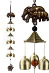 ÇinDünyadan HediyelerDNY-HD100376MS35CKeskin Hediyelik Eşya Ve TekstilFeng Shui Metal Rüzgar Çanı Üç Katlı Bereket Filleri 9 Çan
