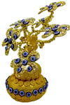 ÇinDünyadan HediyelerDNY-HD100521Keskin Hediyelik Eşya Ve TekstilFeng Shui Altın Bonsai Şans Servet Ağacı Bükülebilir Dallı Çiçekli 22cm