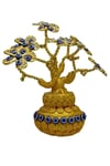 ÇinDünyadan HediyelerDNY-HD100521Keskin Hediyelik Eşya Ve TekstilFeng Shui Altın Bonsai Şans Servet Ağacı Bükülebilir Dallı Çiçekli 22cm