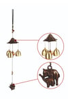 ÇinDünyadan HediyelerDNY-HD100581Keskin Hediyelik Eşya Ve TekstilFeng Shui Metal Rüzgar Çanı Bereket Filleri 3 Çan
