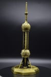ÇinDünyadan HediyelerDNY-HD100856Keskin Hediyelik Eşya Ve TekstilVintage Metal Shanghai Oriental Pearl Tv Tower Biblo Antik Bronz 18 cm