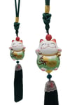 ÇinDünyadan HediyelerDNY-HD101470Keskin Hediyelik Eşya Ve TekstilFeng Shui Maneki Neko Şans Kedisi Yeşil No.1