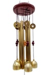 ÇinDünyadan HediyelerDNY-HD101486Keskin Hediyelik Eşya Ve TekstilFeng Shui Metal Rüzgar Çanı Şans Parası Oval S05