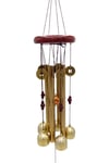 ÇinDünyadan HediyelerDNY-HD101486Keskin Hediyelik Eşya Ve TekstilFeng Shui Metal Rüzgar Çanı Şans Parası Oval S05