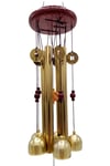 ÇinDünyadan HediyelerDNY-HD101486Keskin Hediyelik Eşya Ve TekstilFeng Shui Metal Rüzgar Çanı Şans Parası Oval S05