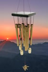 ÇinDünyadan HediyelerDNY-HD101487Keskin Hediyelik Eşya Ve TekstilFeng Shui Metal Rüzgar Çanı Şans Parası Kare S06