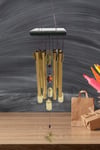 ÇinDünyadan HediyelerDNY-HD101487Keskin Hediyelik Eşya Ve TekstilFeng Shui Metal Rüzgar Çanı Şans Parası Kare S06