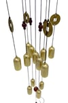 ÇinDünyadan HediyelerDNY-HD101488Keskin Hediyelik Eşya Ve TekstilFeng Shui Metal Rüzgar Çanı Şans Parası İki Katlı S07