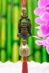 ÇinDünyadan HediyelerDNY-HDALK2261Keskin Hediyelik Eşya Ve TekstilÇin Feng Shui Şans ve Bereket Metal Çan Buda 30 cm
