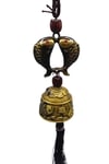ÇinDünyadan HediyelerDNY-HDALK2267Keskin Hediyelik Eşya Ve TekstilÇin Feng Shui Şans ve Bereket Metal Koi Balık Çan 35 cm